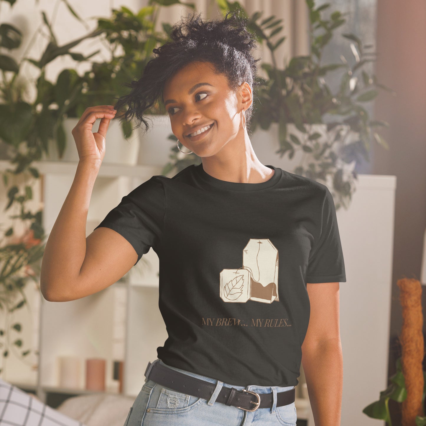 "My Brew, My Rules" Short-Sleeve Unisex T-Shirt