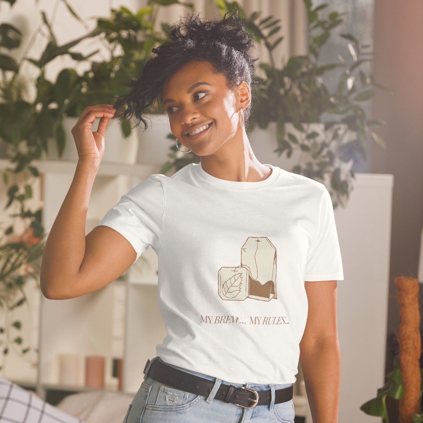 "My Brew, My Rules" Short-Sleeve Unisex T-Shirt